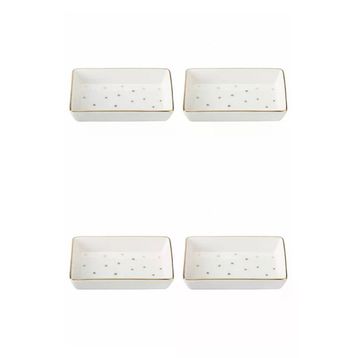 Porland 04LFH000583 Forest 12x20 CM 4'lü Kahvaltı Meze Tabağı