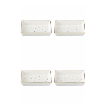 Porland 04LFH000583 Forest 12x20 CM 4'lü Kahvaltı Meze Tabağı