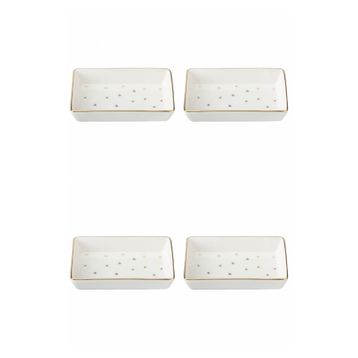 Porland 04LFH000583 Forest 12x20 CM 4'lü Kahvaltı Meze Tabağı
