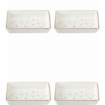 Porland 04LFH000583 Forest 12x20 CM 4'lü Kahvaltı Meze Tabağı