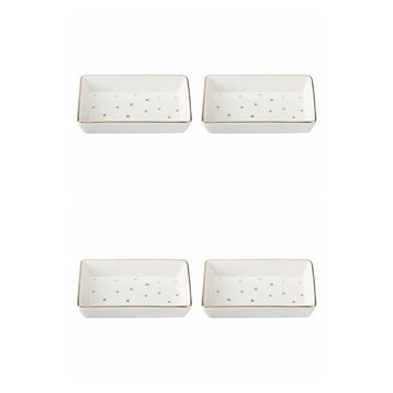 Porland 04LFH000583 Forest 12x20 CM 4'lü Kahvaltı Meze Tabağı