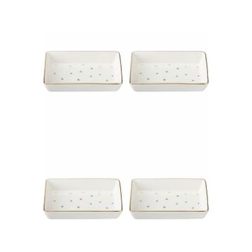 Porland 04LFH000583 Forest 12x20 CM 4'lü Kahvaltı Meze Tabağı