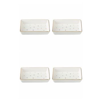 Porland 04LFH000583 Forest 12x20 CM 4'lü Kahvaltı Meze Tabağı