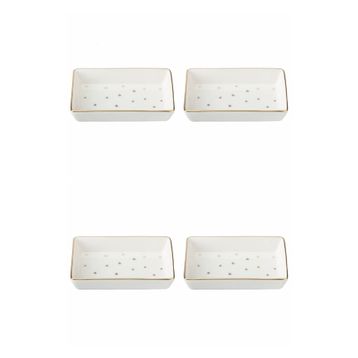 Porland 04LFH000583 Forest 12x20 CM 4'lü Kahvaltı Meze Tabağı