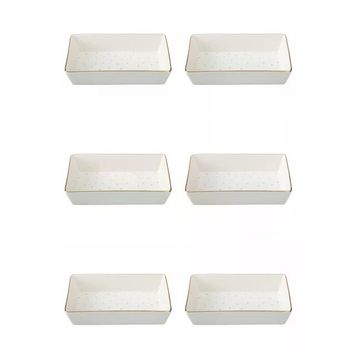 Porland 04LFH000583 Forest 12x20 CM 6'lı Kahvaltı Meze Tabağı