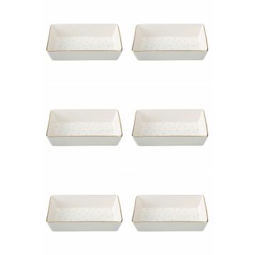 Porland 04LFH000583 Forest 12x20 CM 6'lı Kahvaltı Meze Tabağı