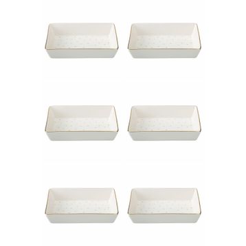 Porland 04LFH000583 Forest 12x20 CM 6'lı Kahvaltı Meze Tabağı