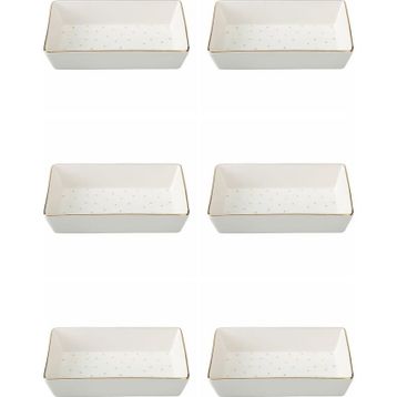 Porland 04LFH000583 Forest 12x20 CM 6'lı Kahvaltı Meze Tabağı