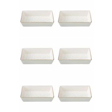 Porland 04LFH000583 Forest 12x20 CM 6'lı Kahvaltı Meze Tabağı