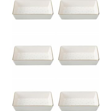 Porland 04LFH000583 Forest 12x20 CM 6'lı Kahvaltı Meze Tabağı