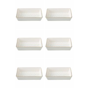 Porland 04LFH000583 Forest 12x20 CM 6'lı Kahvaltı Meze Tabağı
