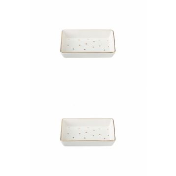Porland 04LFH000587 Forest 7x11 cm 2'li Kahvaltı ve Meze Tabağı