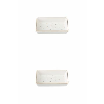 Porland 04LFH000587 Forest 7x11 cm 2'li Kahvaltı ve Meze Tabağı