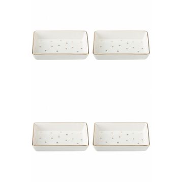 Porland 04LFH000587 Forest 7x11 cm 4'lü Kahvaltı ve Meze Tabağı