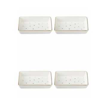 Porland 04LFH000587 Forest 7x11 cm 4'lü Kahvaltı ve Meze Tabağı