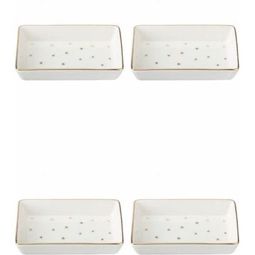 Porland 04LFH000587 Forest 7x11 cm 4'lü Kahvaltı ve Meze Tabağı