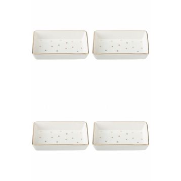 Porland 04LFH000587 Forest 7x11 cm 4'lü Kahvaltı ve Meze Tabağı
