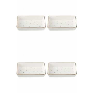 Porland 04LFH000587 Forest 7x11 cm 4'lü Kahvaltı ve Meze Tabağı
