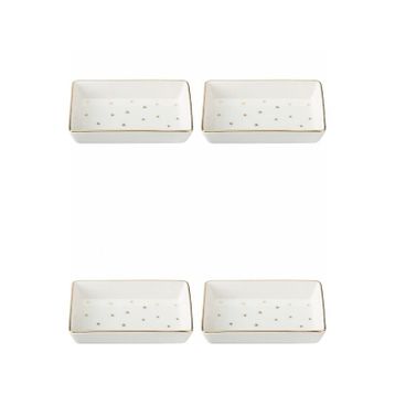 Porland 04LFH000587 Forest 7x11 cm 4'lü Kahvaltı ve Meze Tabağı