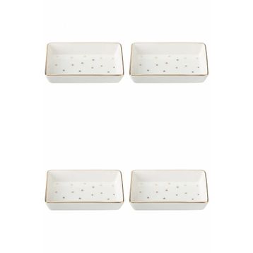 Porland 04LFH000587 Forest 7x11 cm 4'lü Kahvaltı ve Meze Tabağı