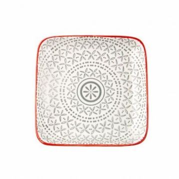 Porland 04sty005204 13 cm Mix Match Gri Düz Tabak