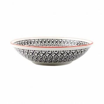 Porland 04STY005209 19 cm Mix Match Siyah Çukur Tabak