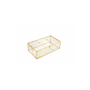 Porland 04STY008245 18x10x5 cm Folha Dekoratif Kutu