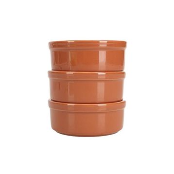 Porland 10 cm Kahverengi 3'lü Fırın ve Güveç Kabı Seti