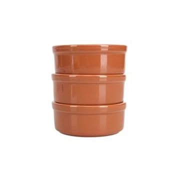 Porland 10 cm Kahverengi 3'lü Fırın ve Güveç Kabı Seti