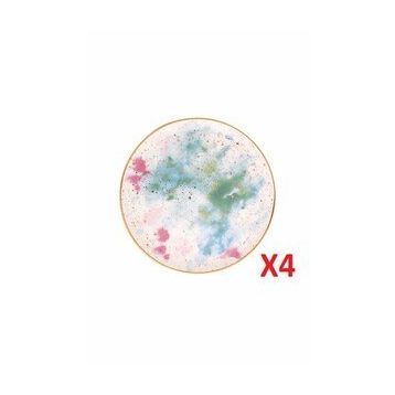Porland 162917 Cosmos 17 cm Desen 4 Düz Tabak