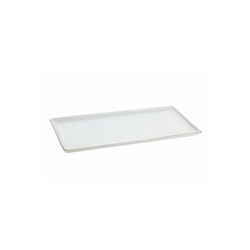 Porland 16x35 cm Altın Yaldız Baton Pasta Tabağı