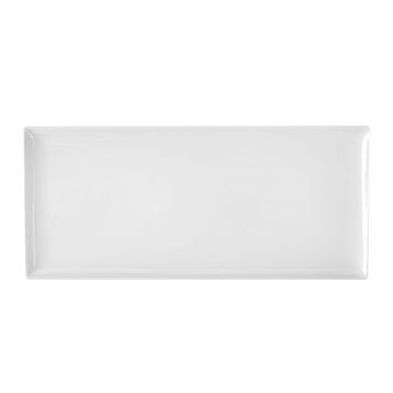 Porland 16x35 cm Beyaz Baton Pasta Tabağı