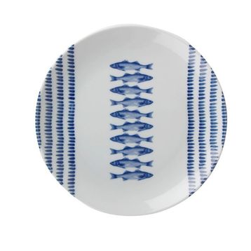Porland 19 cm Marıne Blue Desen3 Düz Tabak