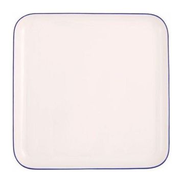 Porland 21x21 CM Blue Stripe Düz Tabak