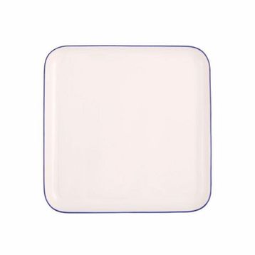 Porland 21x21 CM Blue Stripe Düz Tabak