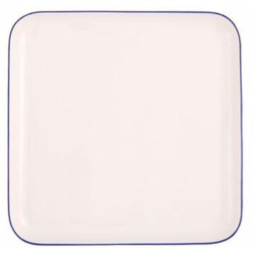 Porland 21x21 CM Blue Stripe Düz Tabak