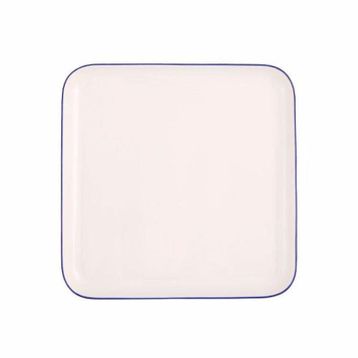 Porland 21x21 CM Blue Stripe Düz Tabak
