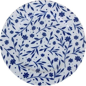 Porland 24 cm Blue Desen3 Düz Tabak