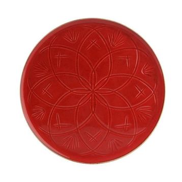 Porland 27 cm Christina Kırmızı Düz Tabak