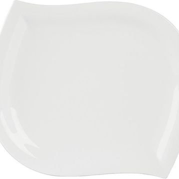Porland 27 cm Leaf Beyaz Düz Tabak