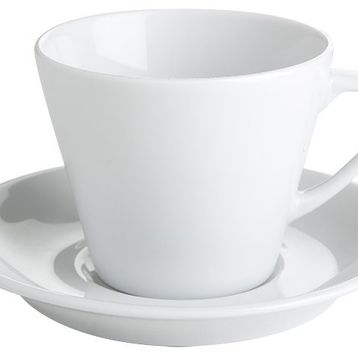 Porland 285 cc Beyaz Tabaklı Çay Fincanı