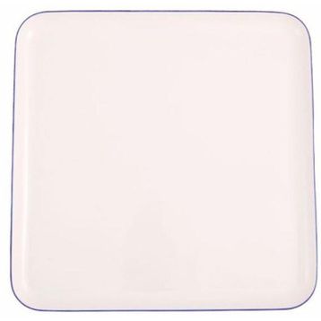 Porland 28x28 CM Blue Stripe Düz Tabak