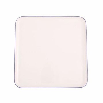 Porland 28x28 CM Blue Stripe Düz Tabak