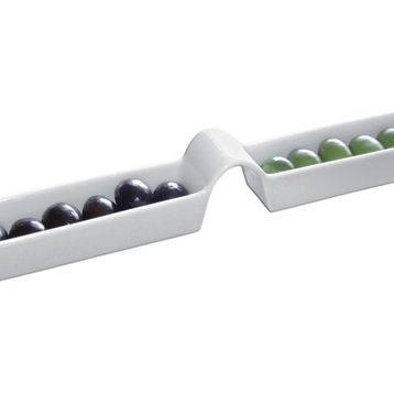 Porland 32 cm Beyaz Zeytin Tabağı