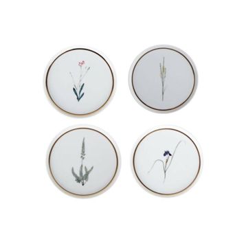 Porland 4 Parça 21 cm Botanical Pasta Tabağı