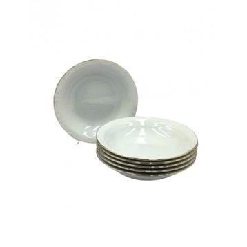 Porland A10047 Jade Altın Çukur 19 cm 6'lı Tabak