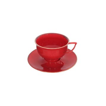 Porland Abbey Classic Seasons Kırmızı Tabaklı 210 cc Çay Fincanı