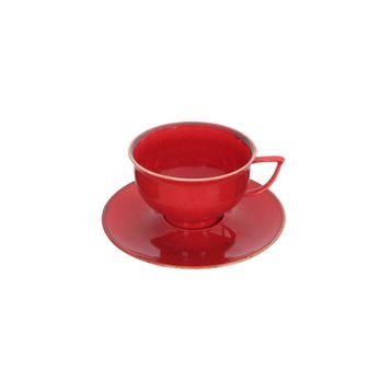 Porland Abbey Classic Seasons Kırmızı Tabaklı 210 cc Çay Fincanı