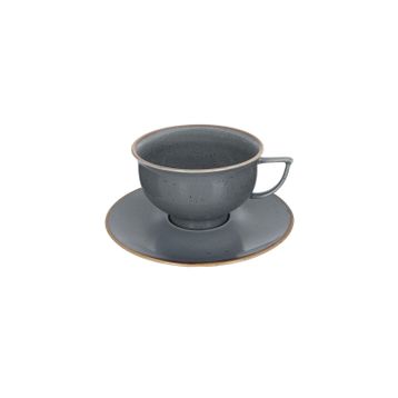 Porland Abbey Classic Seasons Koyu Gri Tabaklı 210 cc Çay Fincanı