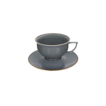 Porland Abbey Classic Seasons Koyu Gri Tabaklı 210 cc Çay Fincanı